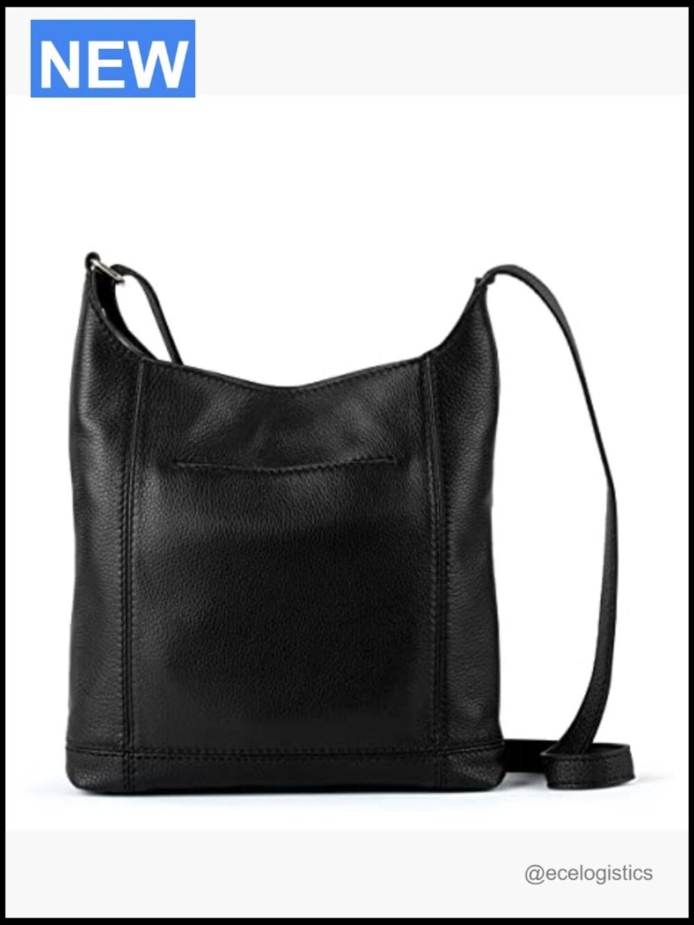 Premium Leather Crossbody Bag with Adjustable Strap - Picture 6 of 7